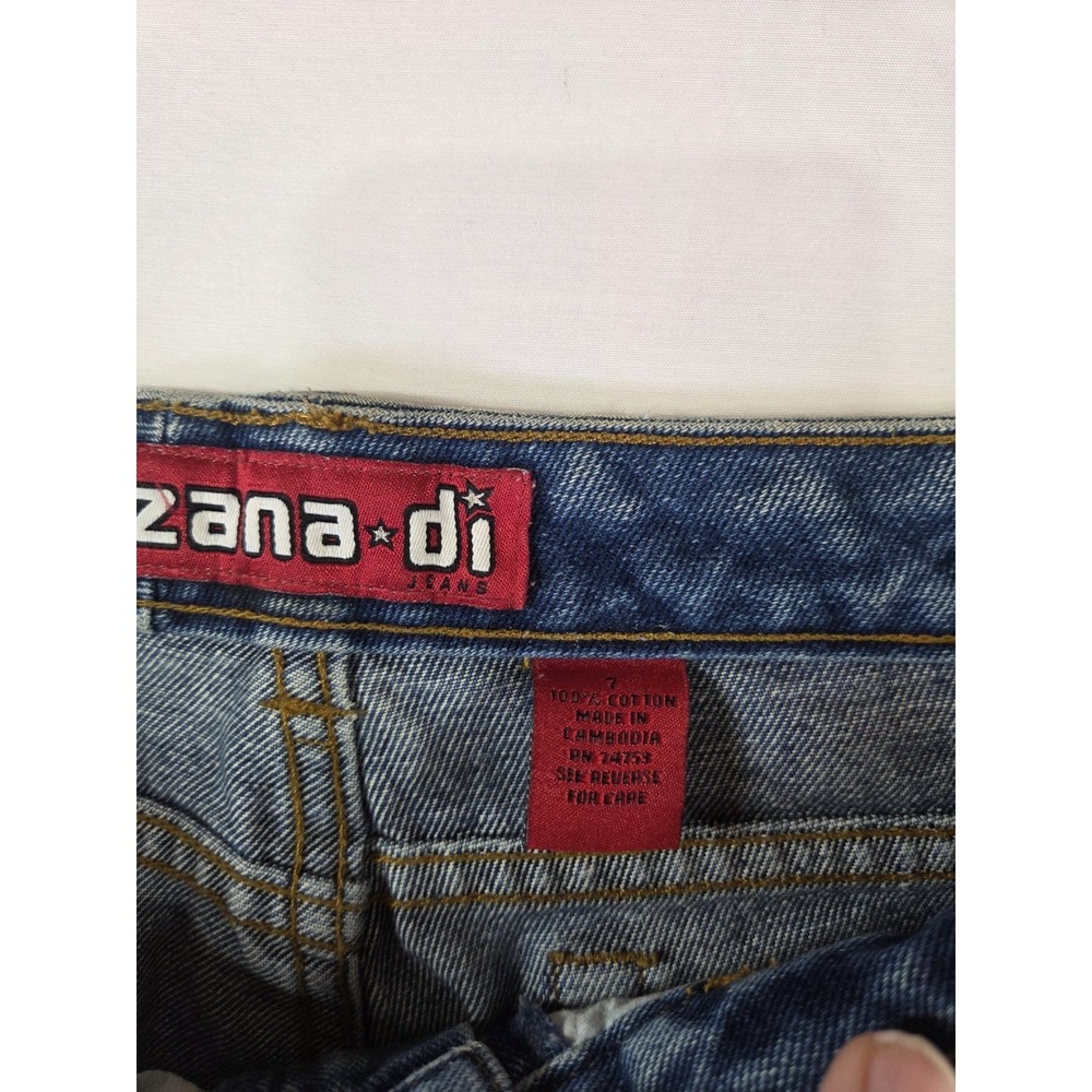 Y2K Vintage Zana Di Women's Medium Wash Flare LOW RISE - Picture 4 of 7